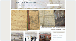 Desktop Screenshot of capeannmuseum.org